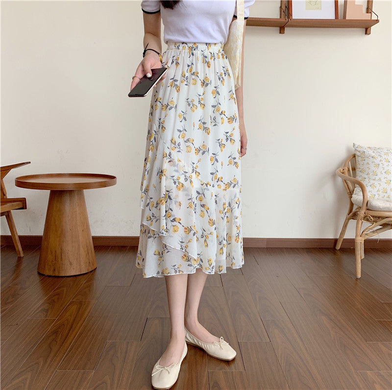Floral Irregular Skirt – romoti