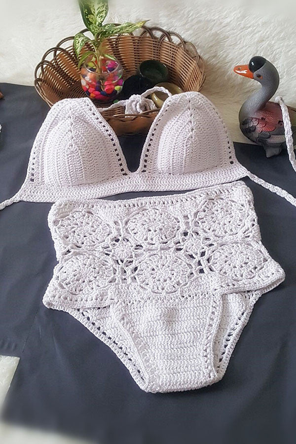 Crochet Hollow Bikini Set – romoti