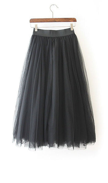 Grenadine Elastic Waist Sweet Skirt – romoti