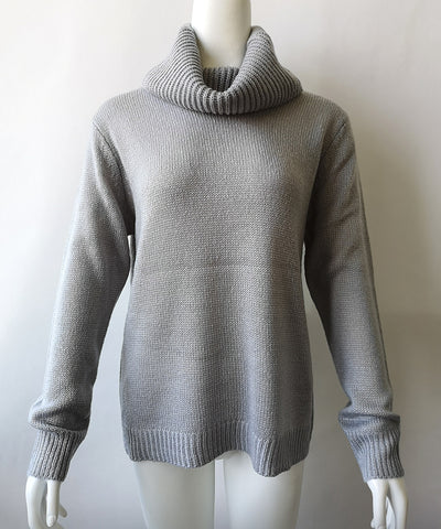 high collar sweater