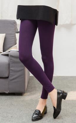 Winter Leggings For Women Warm Leggins Solid Color Velvet Leggins