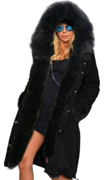 Romoti Warm Fur Collar Hooded Coat – romoti