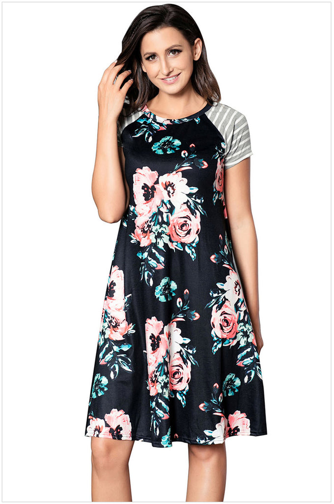 Floral Causal Dress – romoti