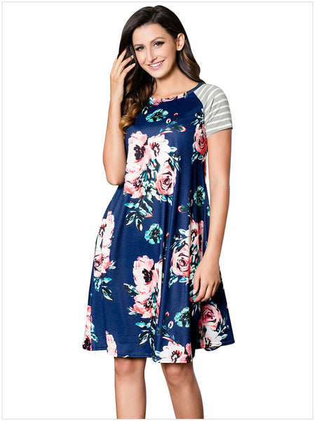 Floral Causal Dress – romoti