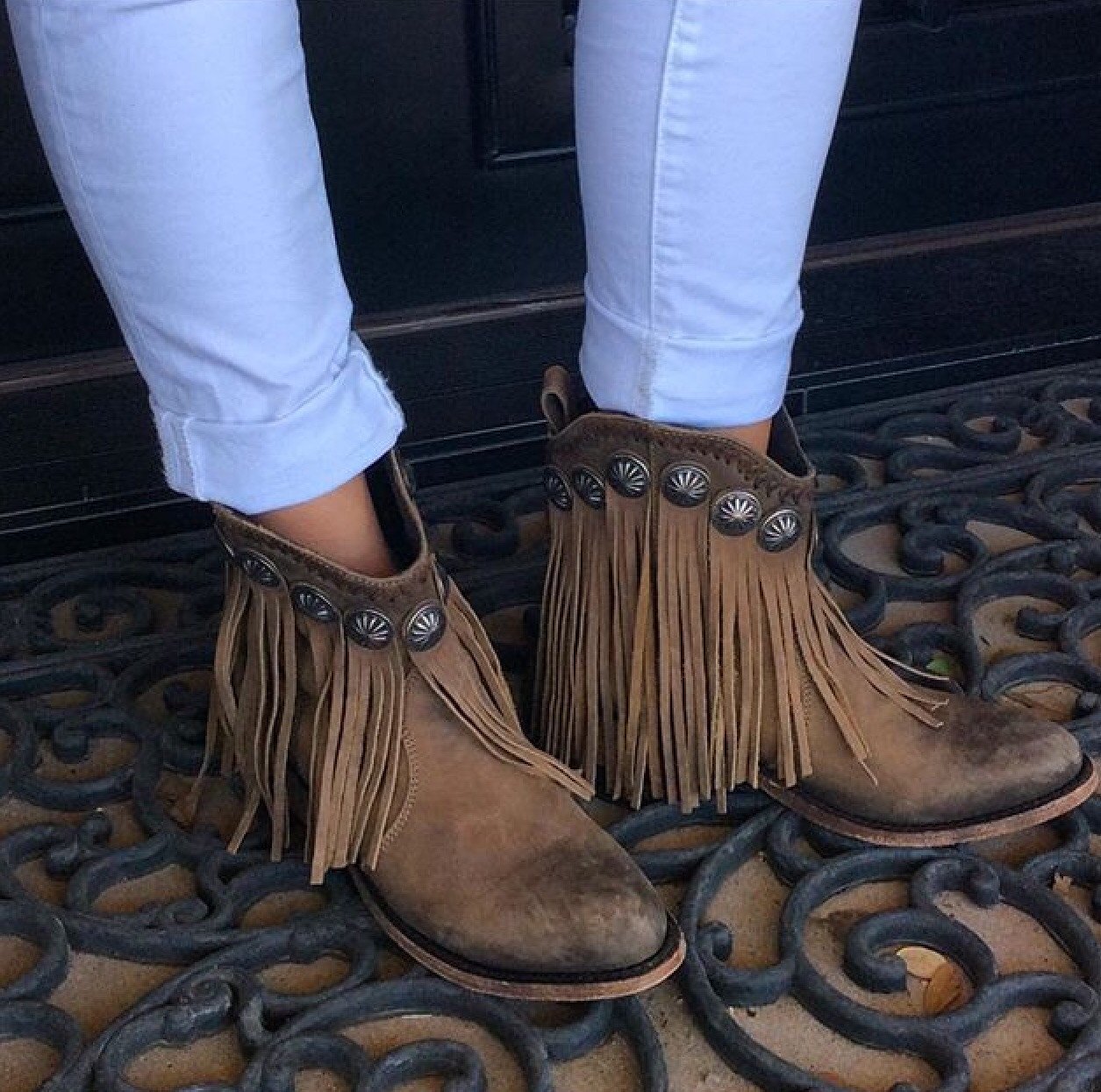 Liberty Black Vegas Hueso Concho Boots – Gypsy Pearl Tx