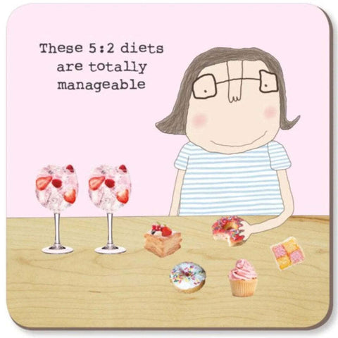 Rosie Made A Thing Coaster - Diet Totally Manageable
