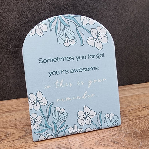You're Awesome Reminder Plaque - Gift Boxed