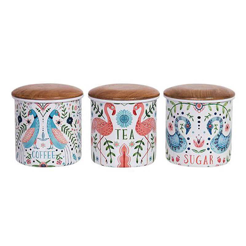 coffee tea sugar canister set