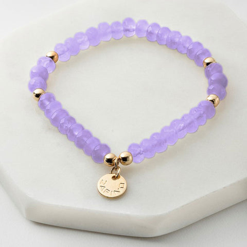 Issy Lilac Stretch Bracelet