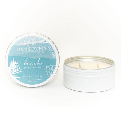 Beach Soy Candle 100g Tin - Handmade in Margaret River