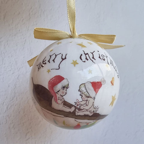 May Gibbs Gift Boxed Christmas Bauble Ornament - Green (a)