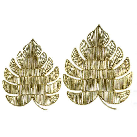 Tamela Set of 2 Woven Leaf Wall Hanging