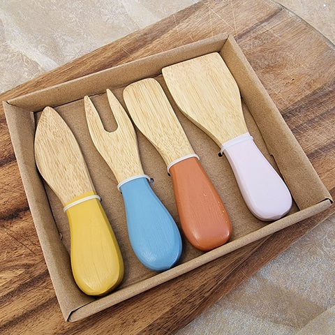 Bamboo Cheese Knife Set of 4