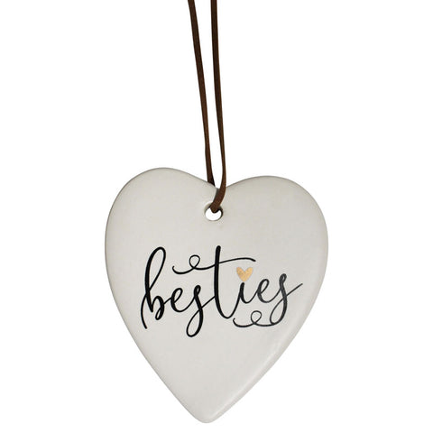 Besties Hanging Heart Ornament