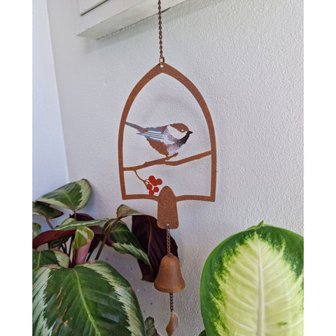 Hanging Bird In Arch With Bell