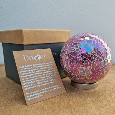 Daughter Friendship Ball Blush Pink Mosaic