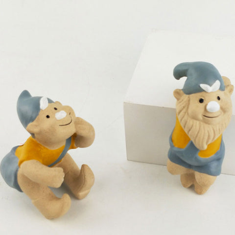 Gnome Pot Sitter Ceramic - Tinker