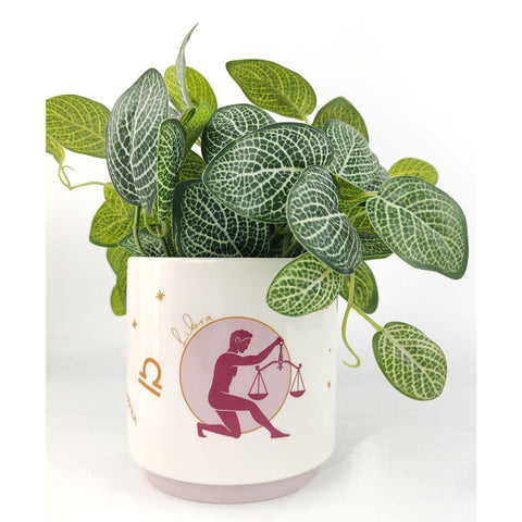 Libra Zodiac Star Sign Planter Pot