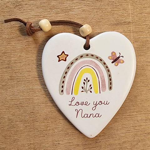 Love You Nana Hanging Heart Ornament