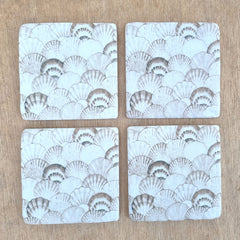 Shell Design Set of 4 Coasters