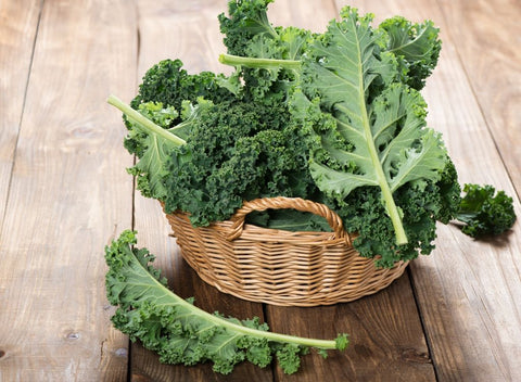 Kale In Basket - 5 Foods That Are Good For Your Nails