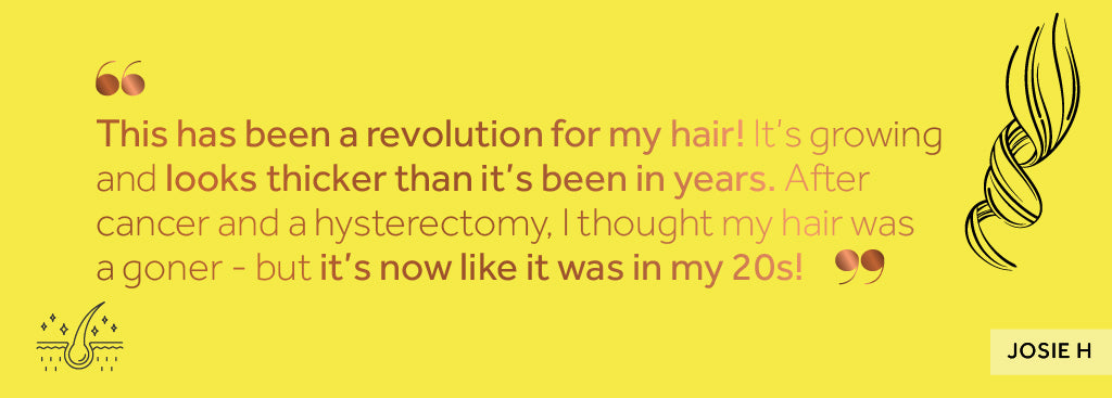 Customer review on Absolute Collagen for hair loss
