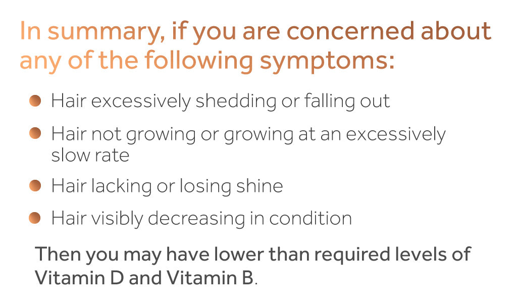 List of hair-related symptoms of vitamin deficiency