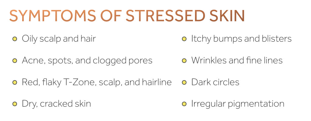 List of symptoms of stressed skin