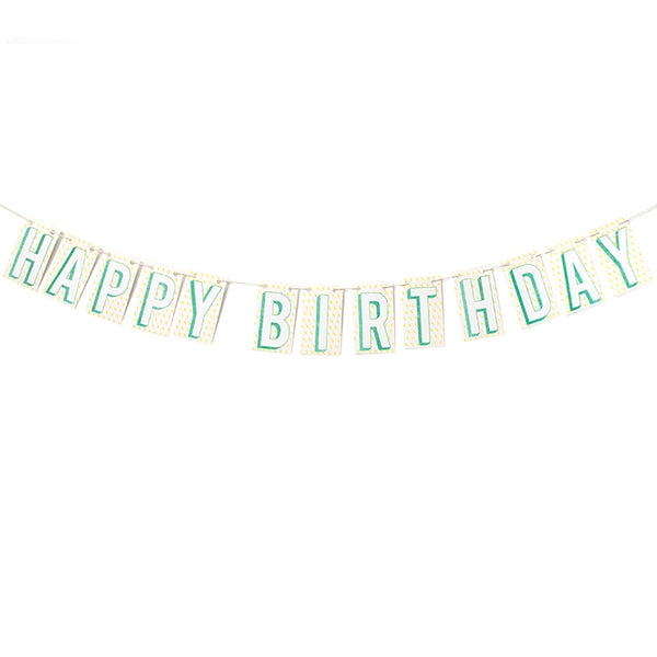 Happy Birthday Banner with Lightning Bolts – Smarty Pants Paper Co.