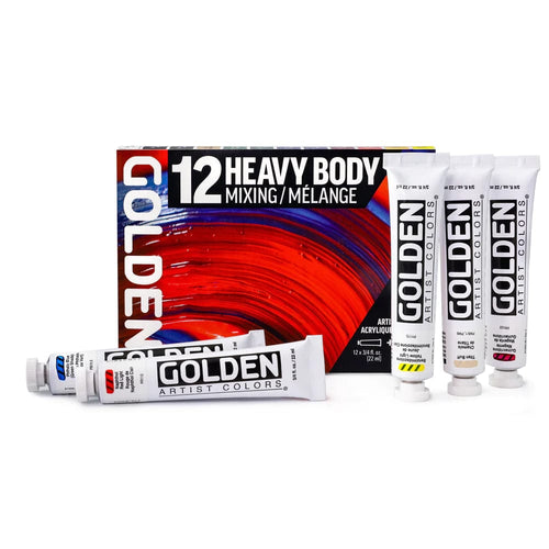 Golden Heavy Body Iridescent Acrylics - Artist & Craftsman Supply
