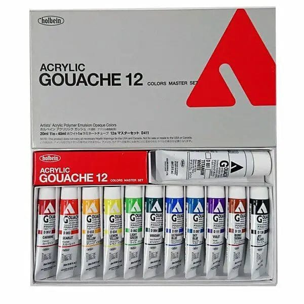 Holbein Artists' Gouache, 5 mL, Set of 18 – St. Louis Art Supply