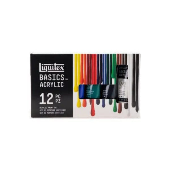 ACRYLIC SET LIQUITEX BASICS SET 6X118ML TUBES LQ101076