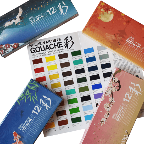 Holbein Artists' Gouache Irodori 12 x 15ml Spring Set