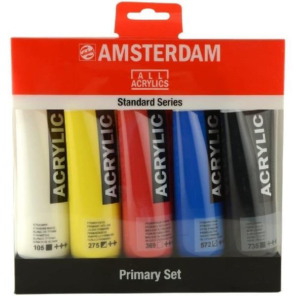 Amsterdam Standard Series Acrylic Paint Sets, 12-Color Grays Set