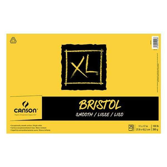 Strathmore Smooth Bristol Paper Pad 11X17 100lb 24 Sheets