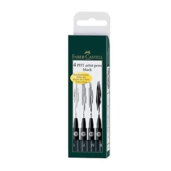 Faber-Castell® PITT® 8 Piece Black Artist Pen Set