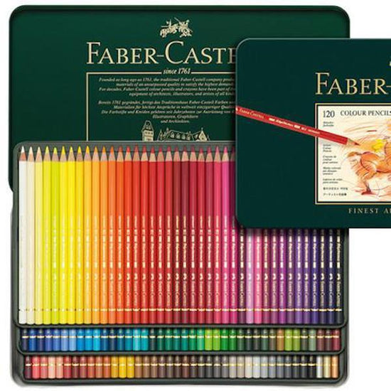 Faber-Castell Polychromos Colored Pencils, Tin Set of 12/24/36/60/120,  Professional Artist Quality, Smooth, Premium Quality - AliExpress