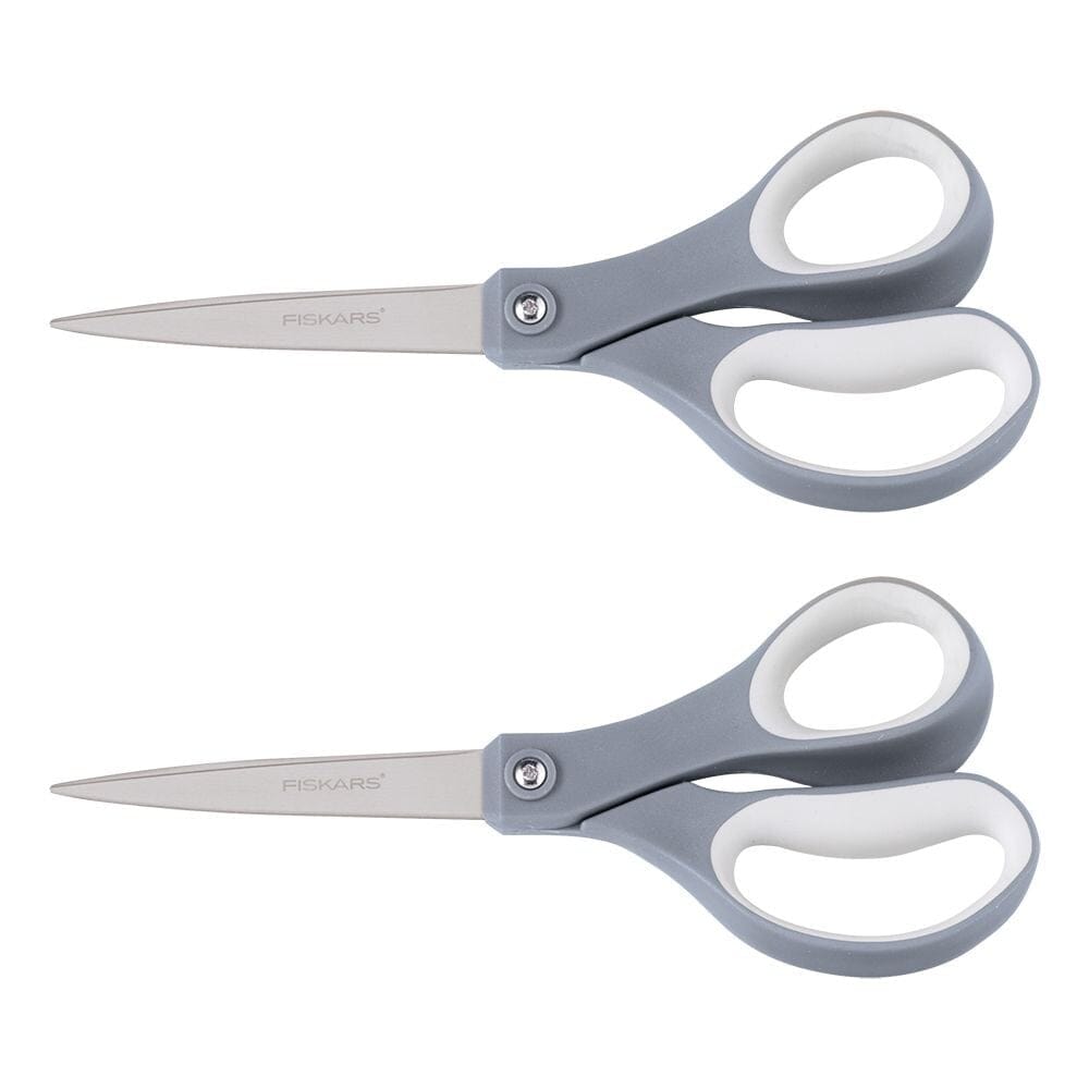 Fiskars Titanium Soft Grip Scissors - Titanium Nitride - Gray - 2