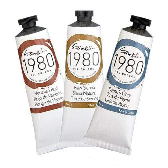 Gamblin - 1980 Oil Paint Set - 9x37mL Tubes