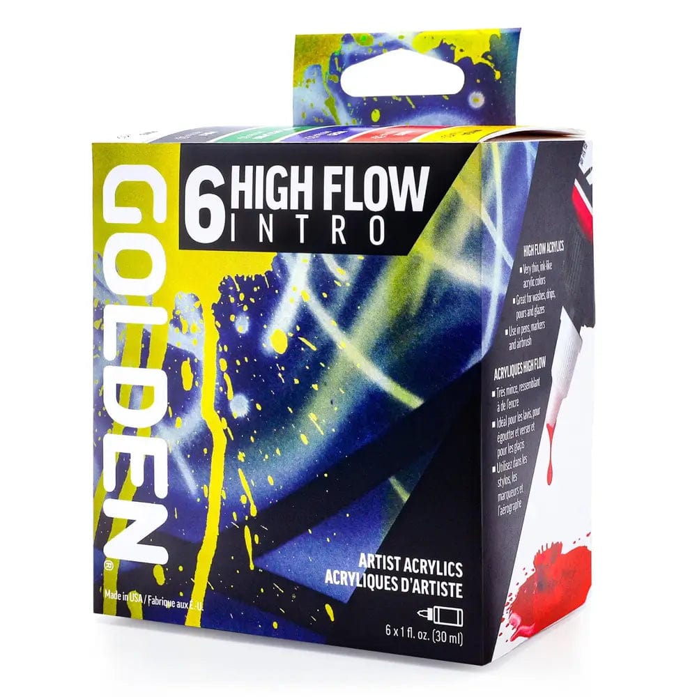 Golden High Flow Acrylic, 10-Color Set