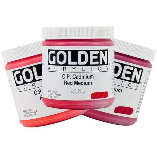 Golden : Heavy Body Acrylic Paint : 473ml : Red *Fluorescent*