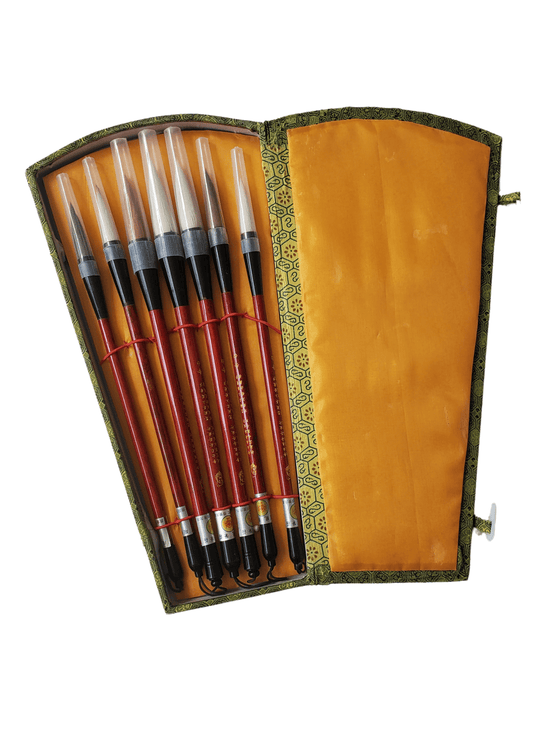 Chinese Calligraphy Set Brushes Ink Stone Paper Calligraphy Set 