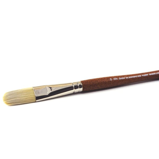 Trekell Hog Bristle Brush - Long Handle for Oil Paint Filbert - 400KF Series / 4