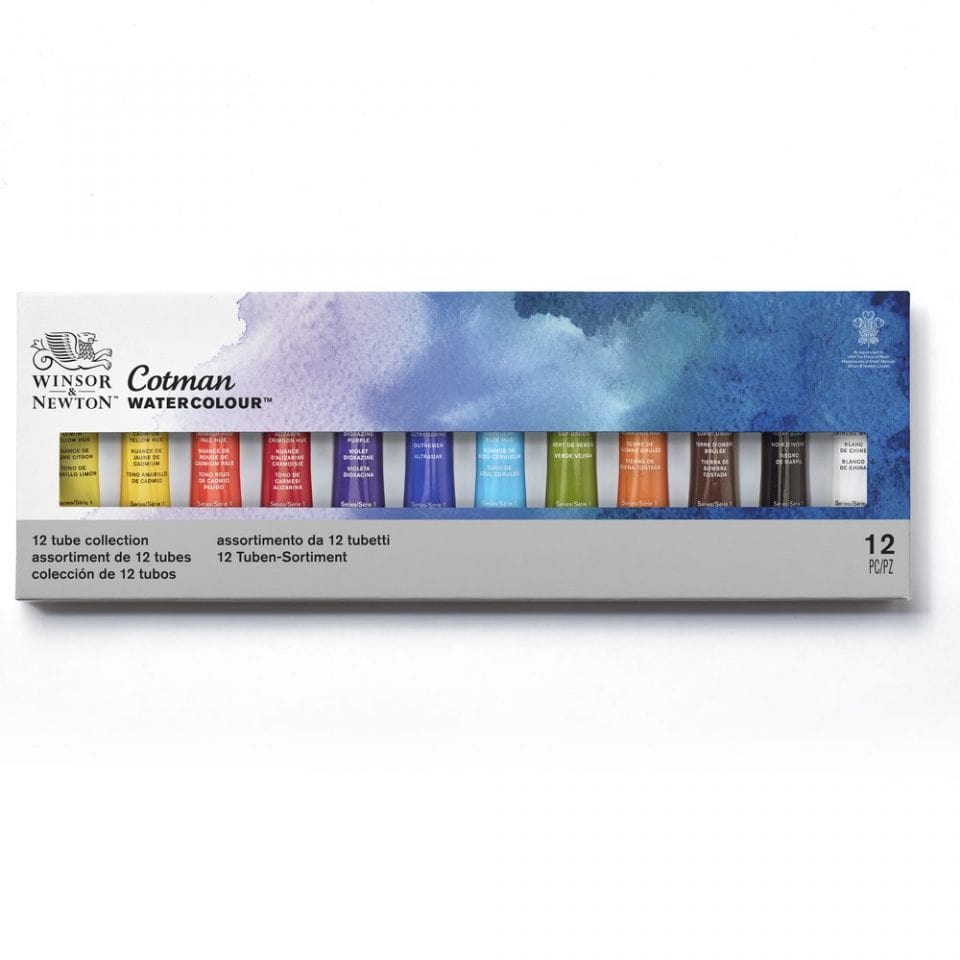 Winsor & Newton Cotman Watercolor Set of 20, 5ml Tubes