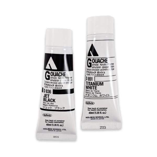 Holbein Acrylic Gouache Series 1 20ml: Neutral Grey 4 - Wet Paint Artists'  Materials and Framing