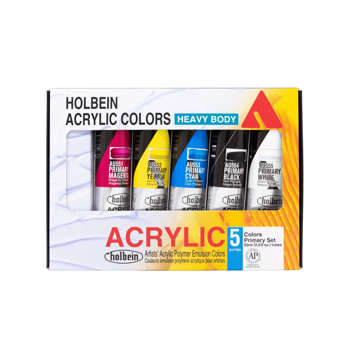 Holbein - Heavy Body Acrylic Paint - Set of 6 Luminous Colours