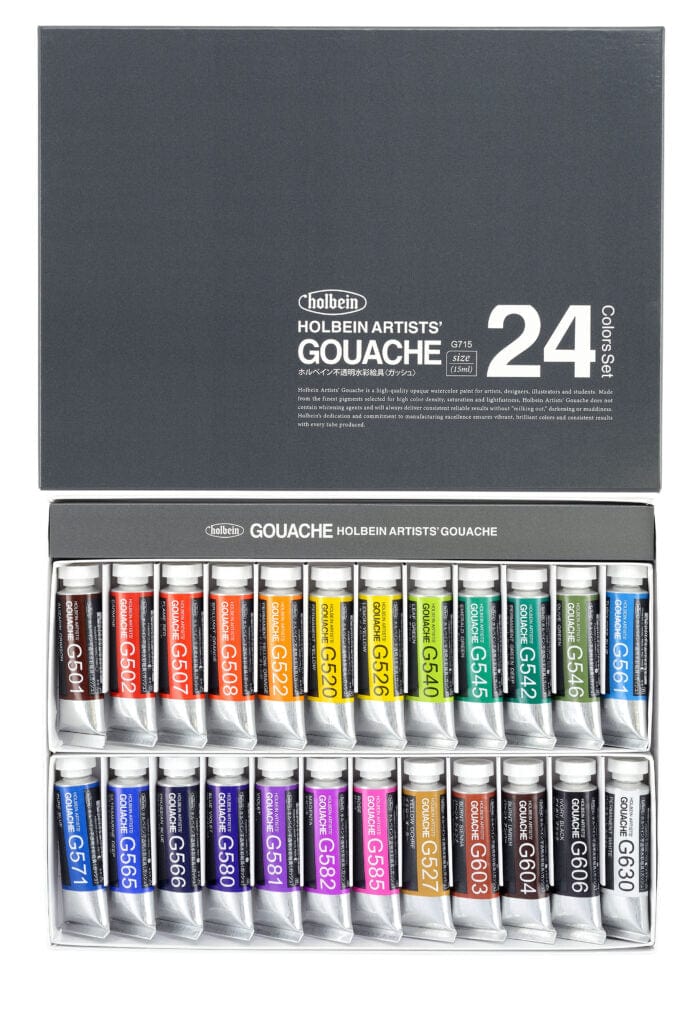 Holbein Irodori Artists Gouache - 12 Color Autumn Set - 15mL