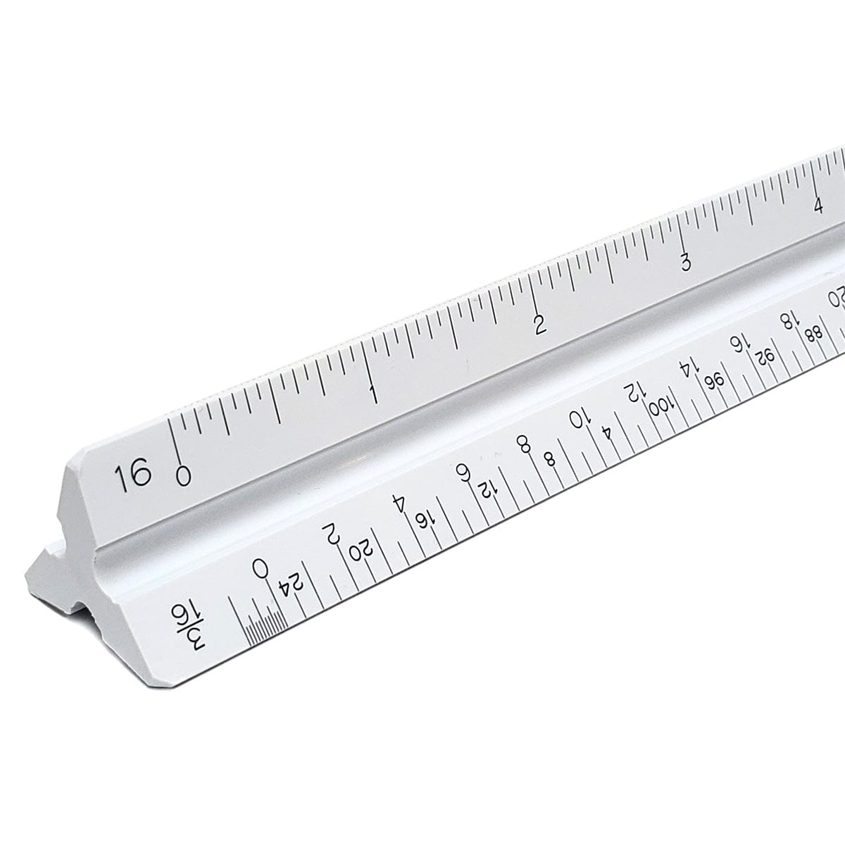 30cm Architect Scale Metric Hollow, Silver - Sam Flax Atlanta