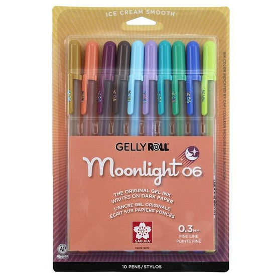 Sakura® Gelly Roll Moonlight® 06 Gel Pen Set - Grey (5-pc) – The