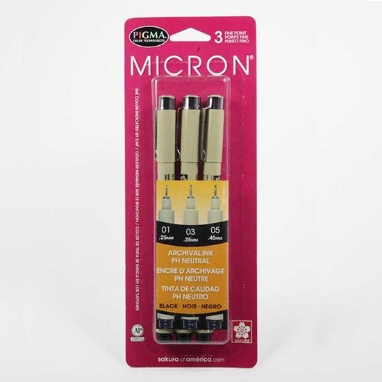 Micron Pigma Pen (Set of 3)